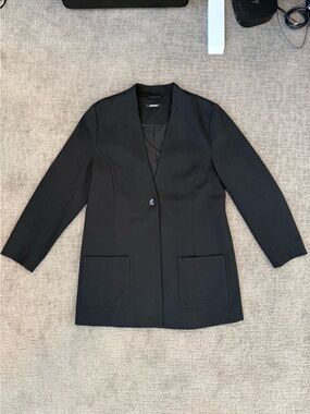 EUC Black Olsen Europe Women’s Longline Blazer, Size 8